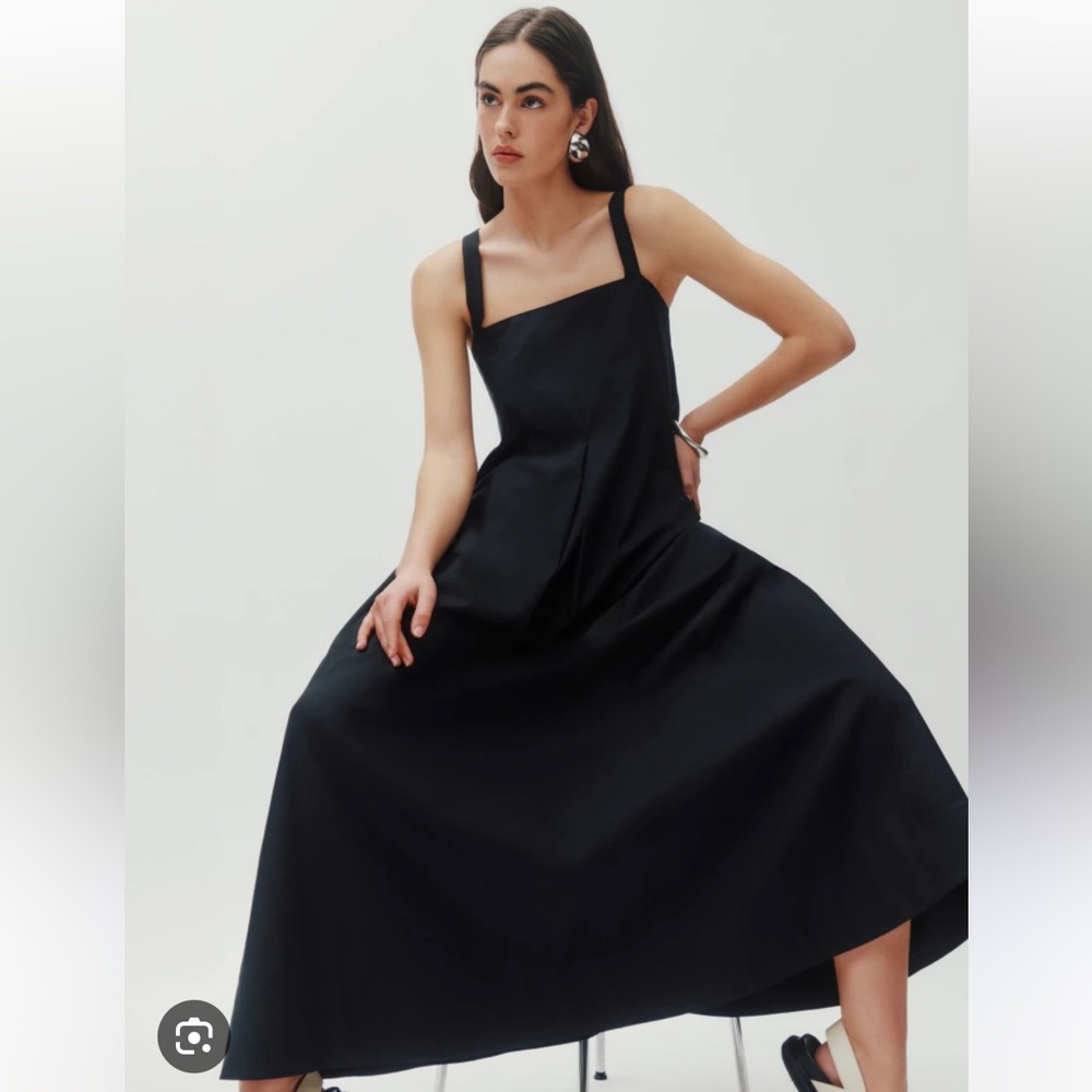 Reformation Black Alivia Maxi Dress M